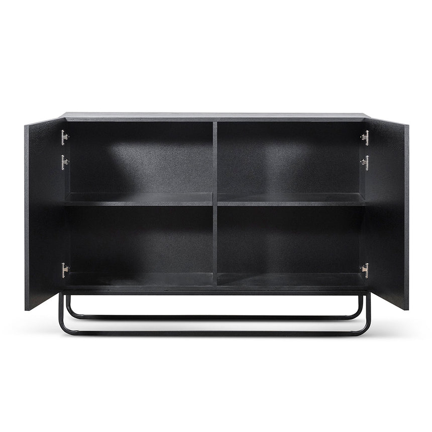 1.2m Wooden Sideboard - Black - View 3