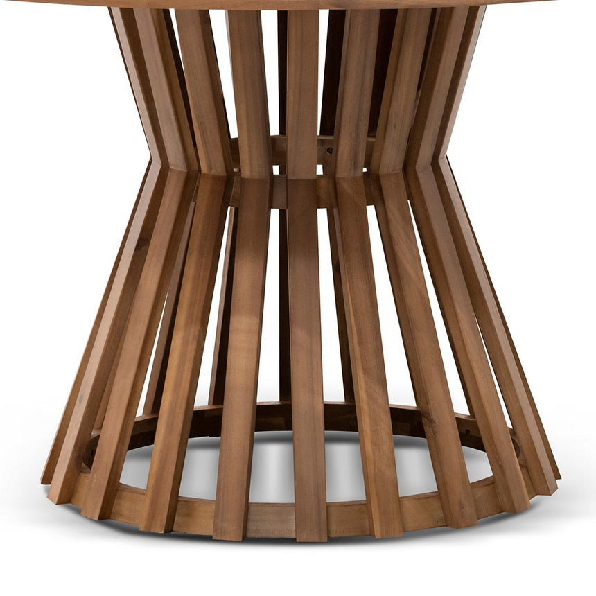 1.35m Round Dining Table - Light Natural Acacia - View 6