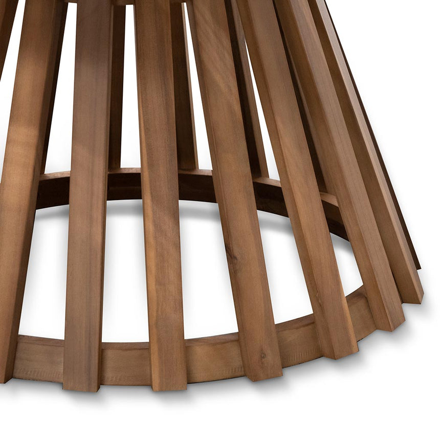 1.35m Round Dining Table - Light Natural Acacia - View 9