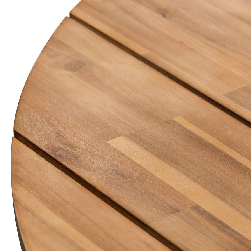 1.35m Round Dining Table - Light Natural Acacia - View 3