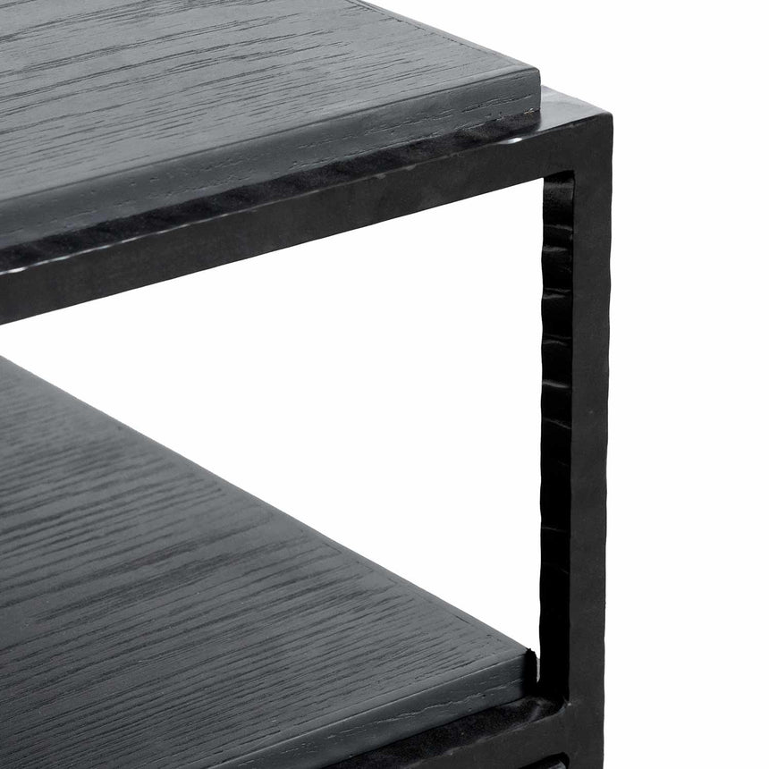 1.6m Sideboard Unit - Full Black - View 11