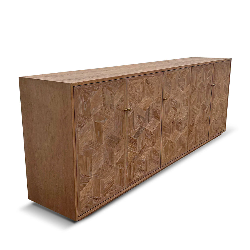 2.4m Elm Sideboard Unit - Natural - View 2