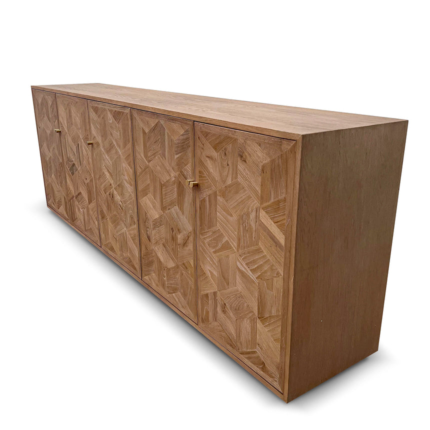 2.4m Elm Sideboard Unit - Natural - View 4