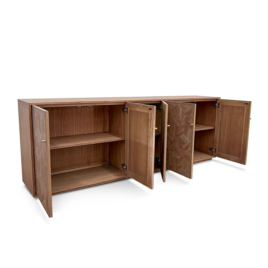 2.4m Elm Sideboard Unit - Natural - View 5