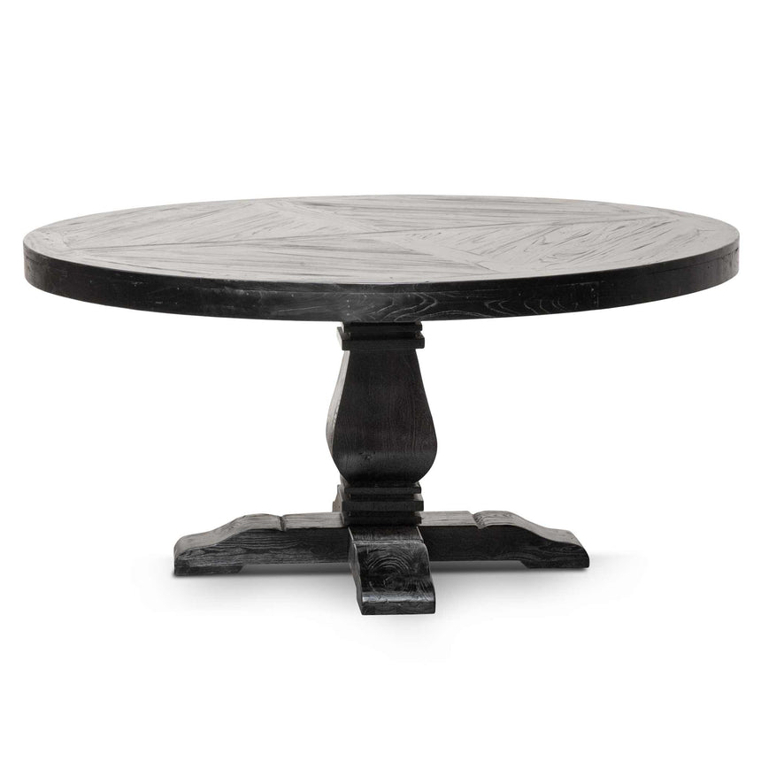 1.6m Round Dining Table - Full Black - View 2