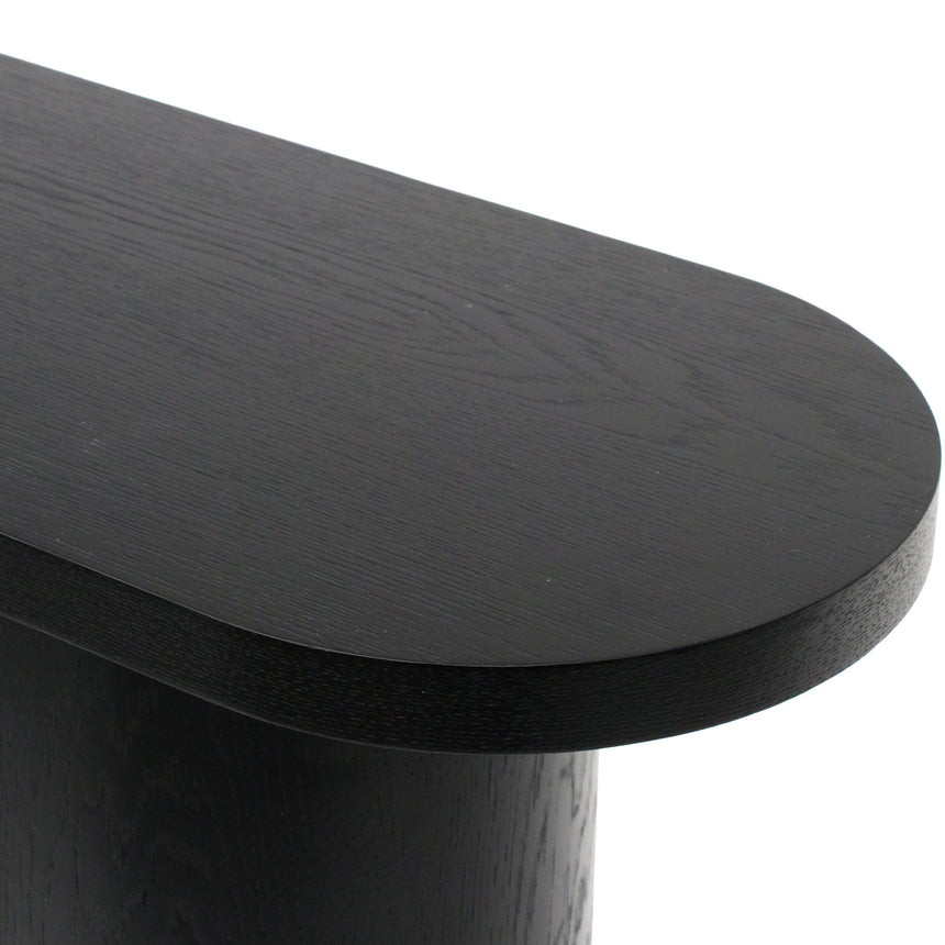 1.5m Console Table - Black Oak - View 4