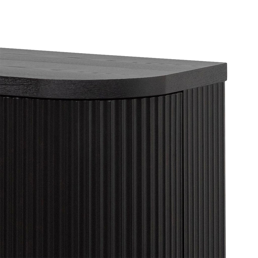 1.6m Veneer Top Buffet Unit - Full Black - View 9