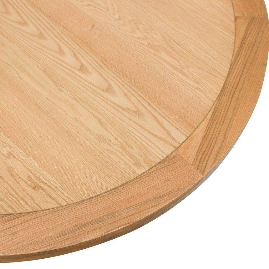 1.5m Round Wooden Dining Table - Distress Natural - View 4