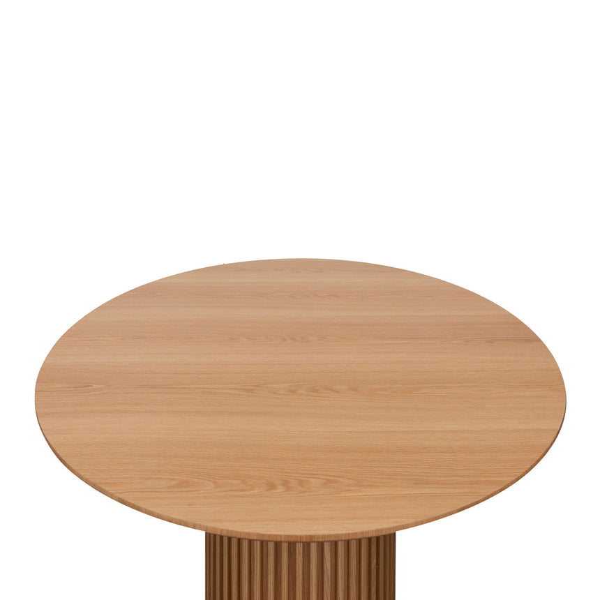 1.5m Wooden Round Dining Table - Natural - View 2