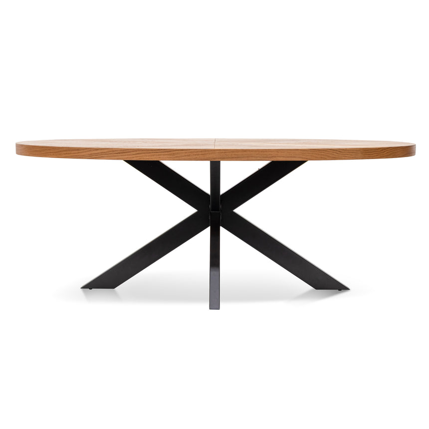 6 Seater Dining Table - European Knotty Oak - View 2