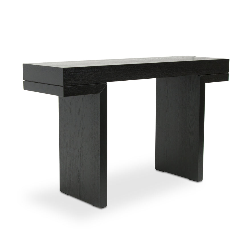 1.3m Console Table - Textured Expresso Black - View 3
