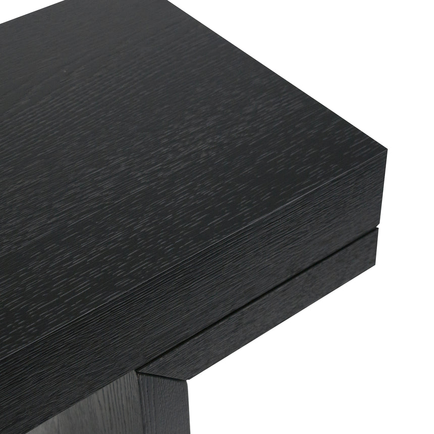 1.3m Console Table - Textured Expresso Black - View 5