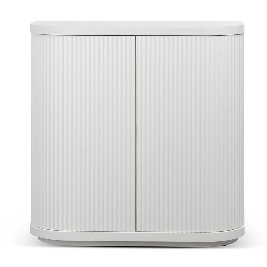 100cm Wooden Storage Cabinet - White - View 2