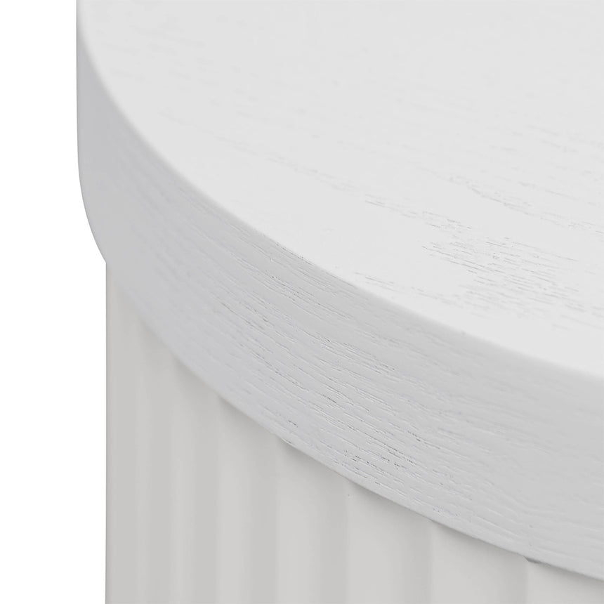 100cm Wooden Storage Cabinet - White - View 5