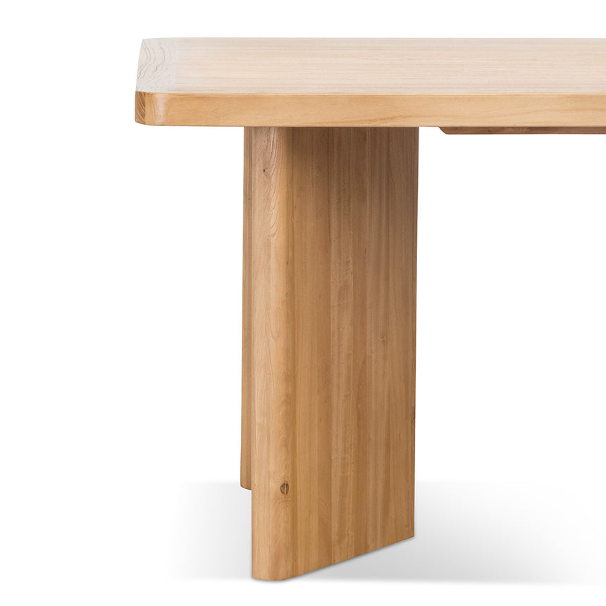 2.4m Elm Dining Table - Natural - View 4