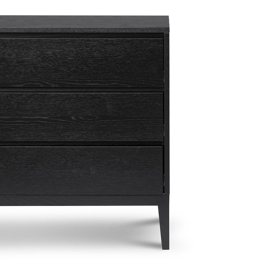 3 Drawers Dresser Unit - Black Oak - View 8