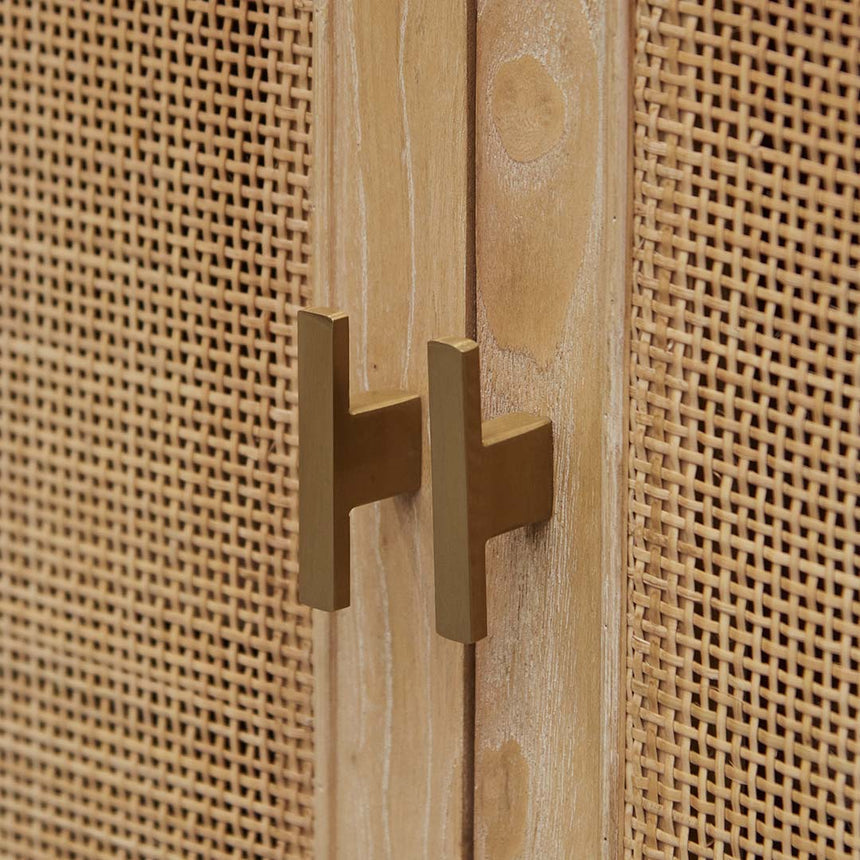 65.5cm Rattan Door Cabinet - Natural - View 6