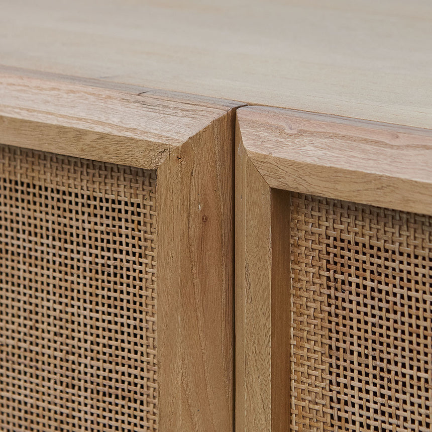1.8m Rattan Door Sideboard - Natural - View 4