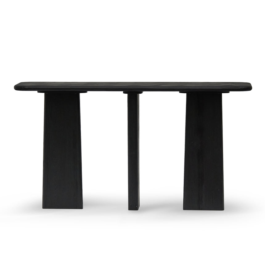 1.6m Console Table - Full Black - View 2