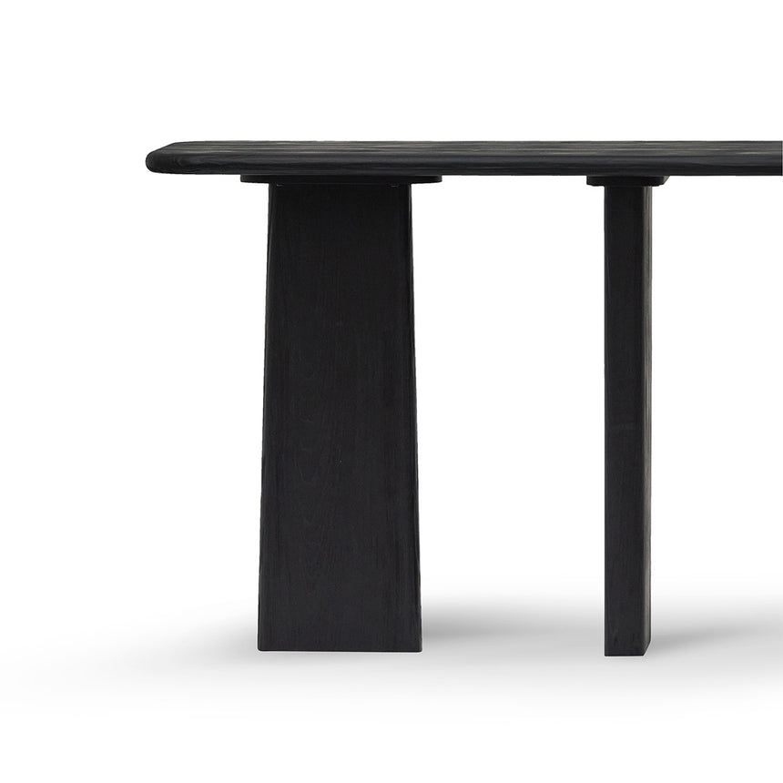 1.6m Console Table - Full Black - View 4