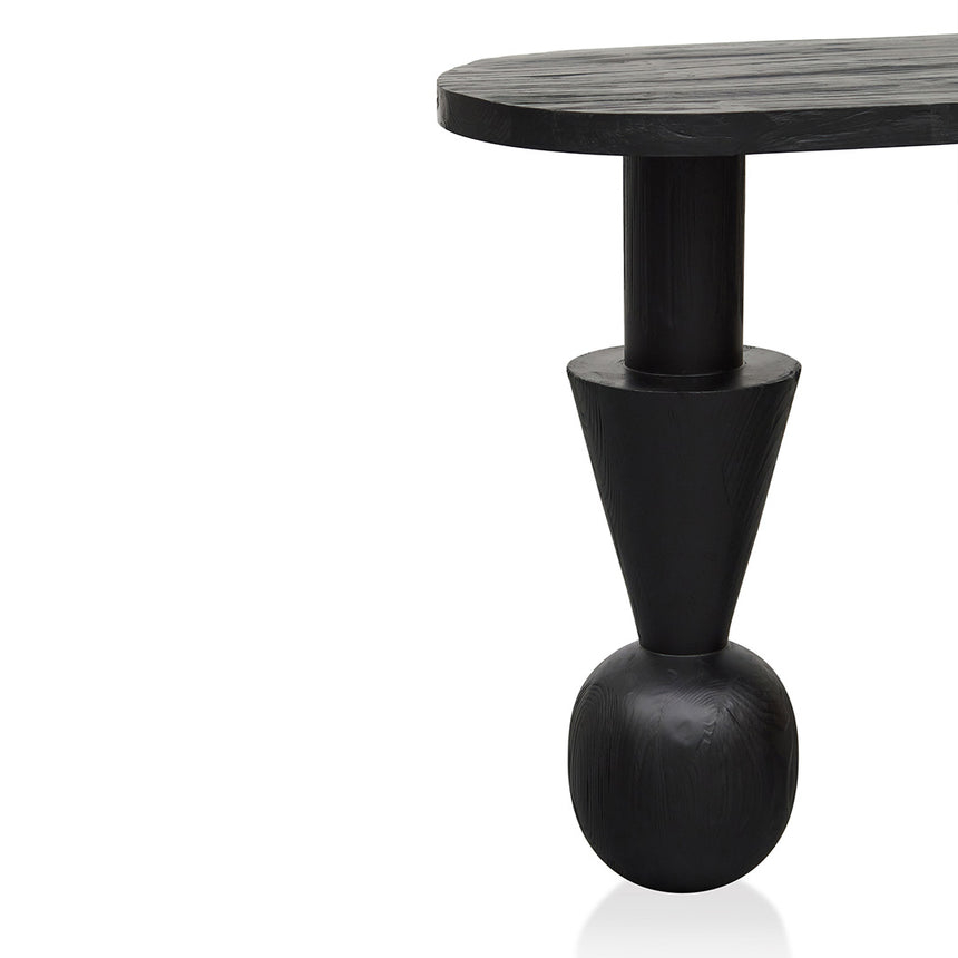 1.6m Console Table - Full Black - View 5