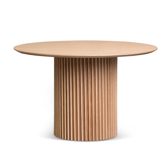 1.2M Round Wooden Dining Table | Natural | Myka Home