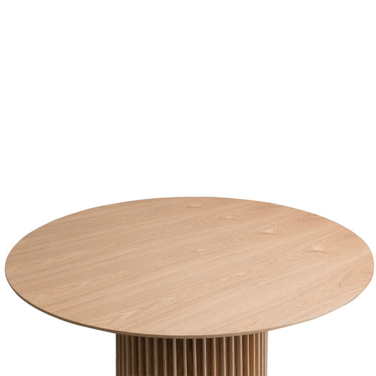 1.2M Round Wooden Dining Table | Natural | Myka Home