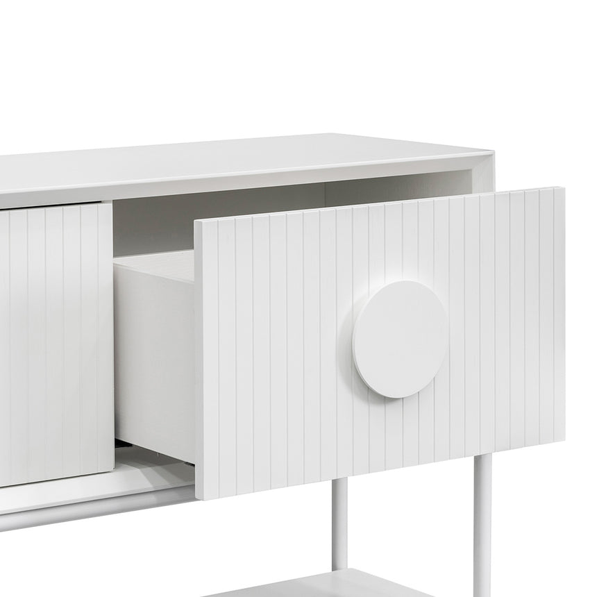 1.8m Console Table - White - View 10