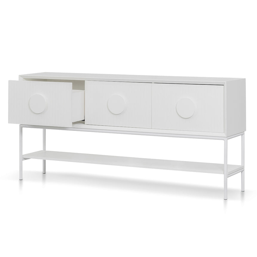 1.8m Console Table - White - View 5