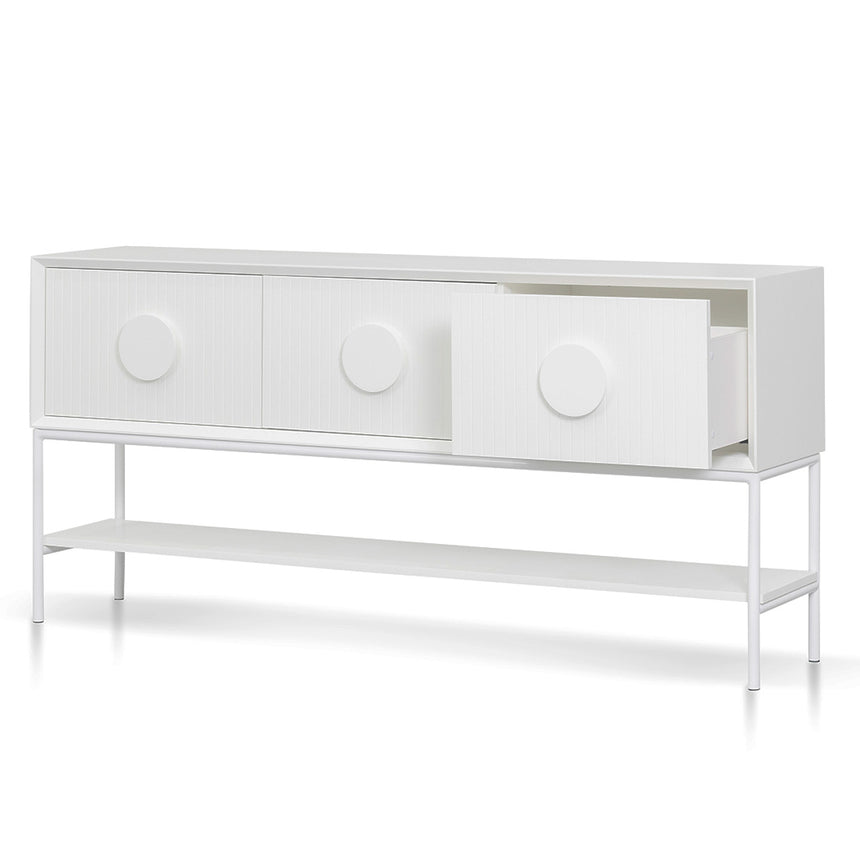 1.8m Console Table - White - View 7