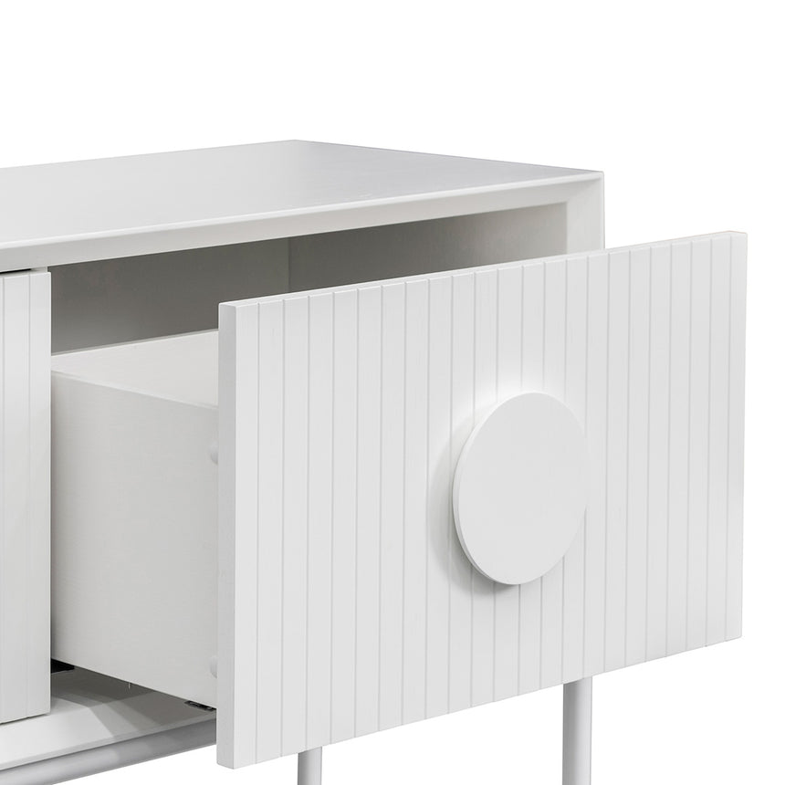 1.8m Console Table - White - View 9