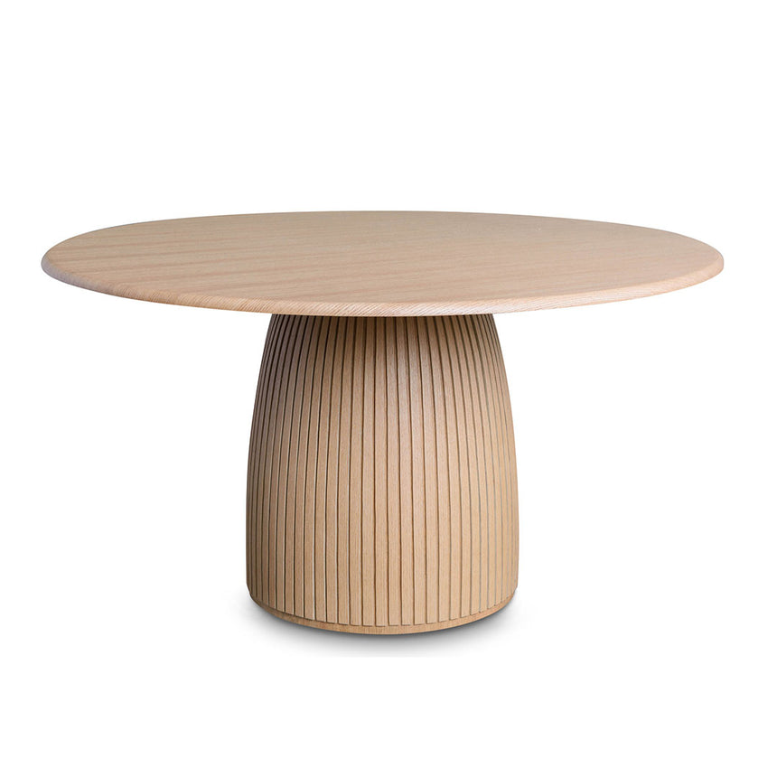 1.4m Round Dining Table - Natural - View 2