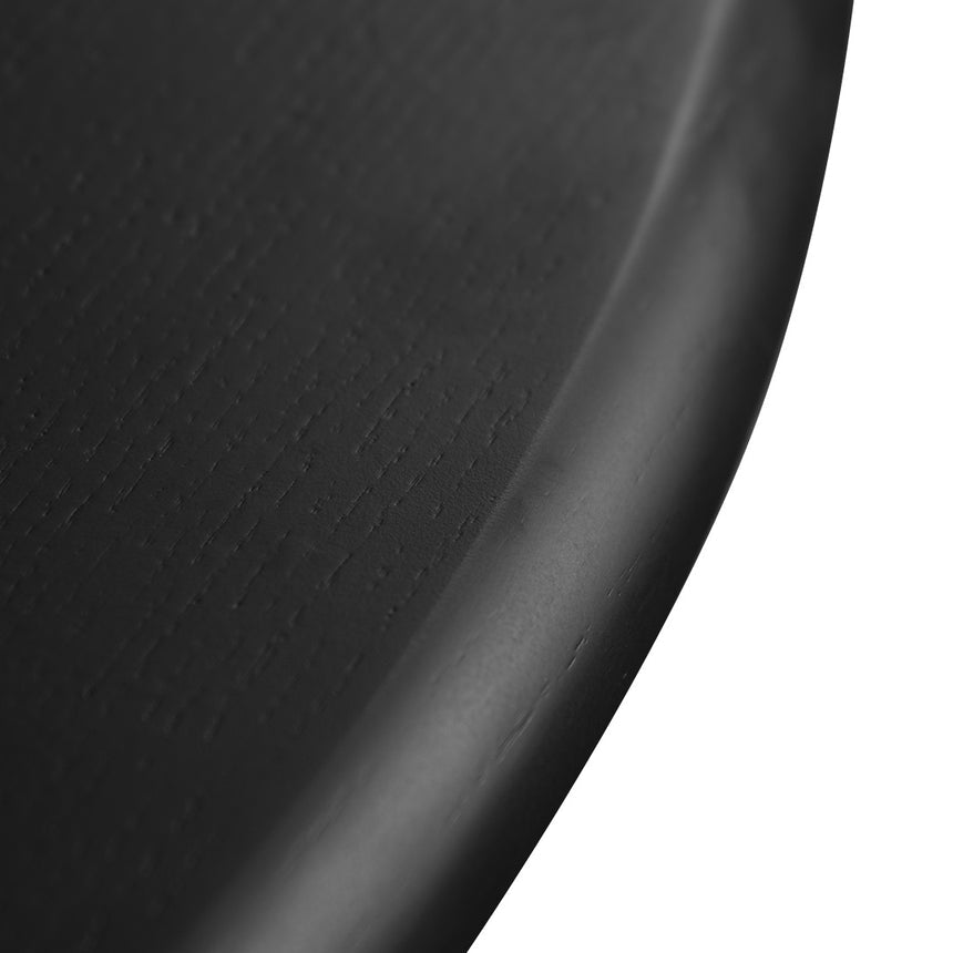 1.4m Round Dining Table - Full Black - View 4