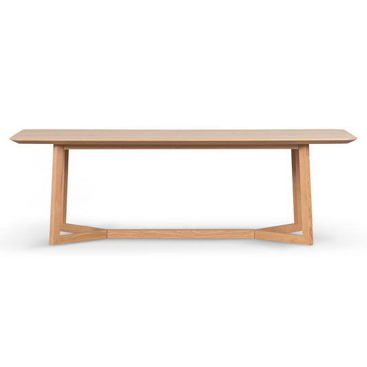 2.4m Wooden Dining Table - Natural