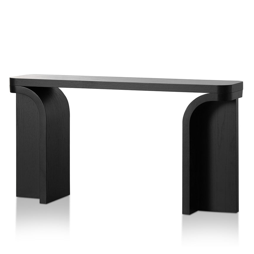 1.5m Console Table - Black Oak - View 3