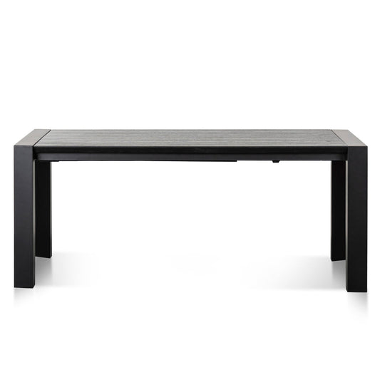 Ex Display - CDT8267-DW Extendable Wooden Dining Table - Black
