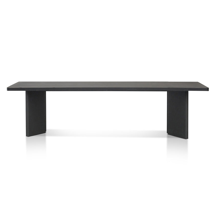 3m Elm Dining Table - Full Black - View 4