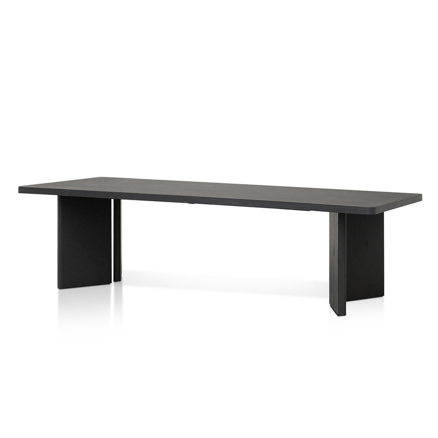 3m Elm Dining Table - Full Black - View 5