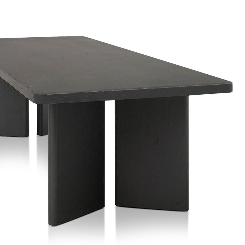 3m Elm Dining Table - Full Black - View 9