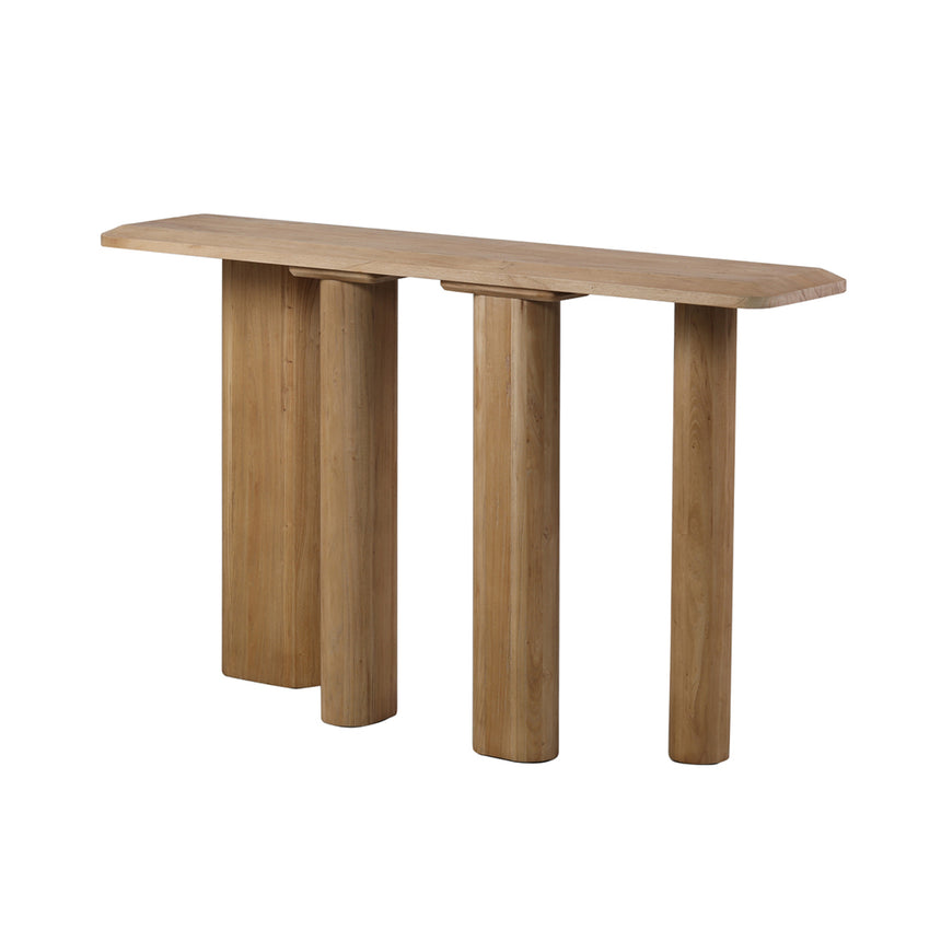 1.6m Wooden Console Table - Natural - View 2