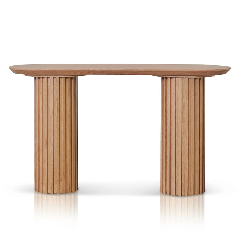 1.4m Console Table - Natural Oak - View 2