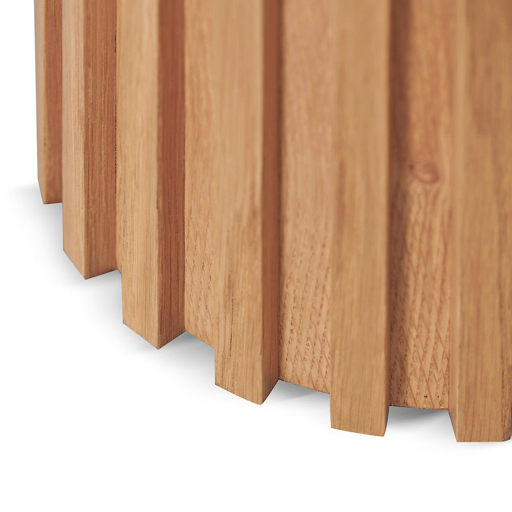 1.4m Console Table - Natural Oak - View 7
