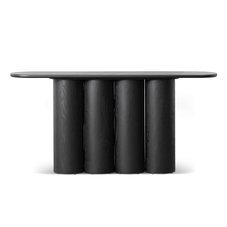 1.7m Console Table - Full Black - View 2