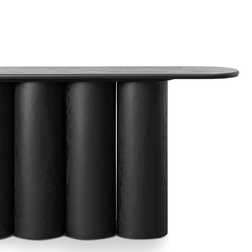 1.7m Console Table - Full Black - View 4