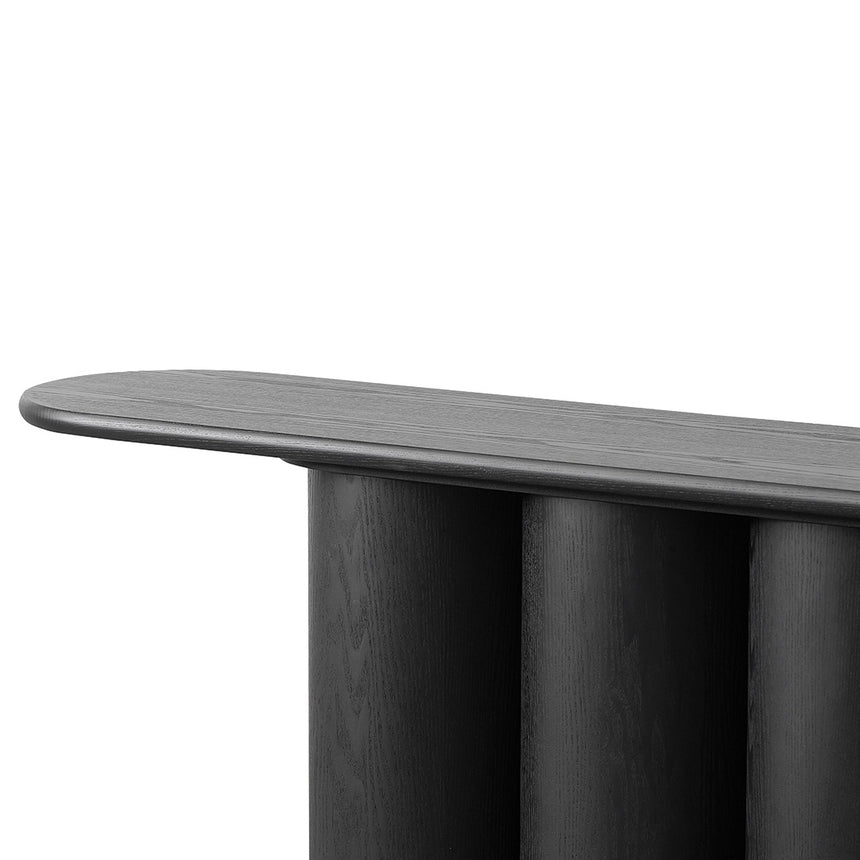 1.7m Console Table - Full Black - View 6