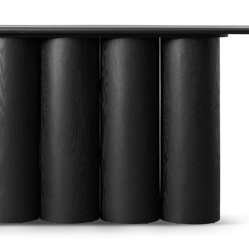 1.7m Console Table - Full Black - View 5