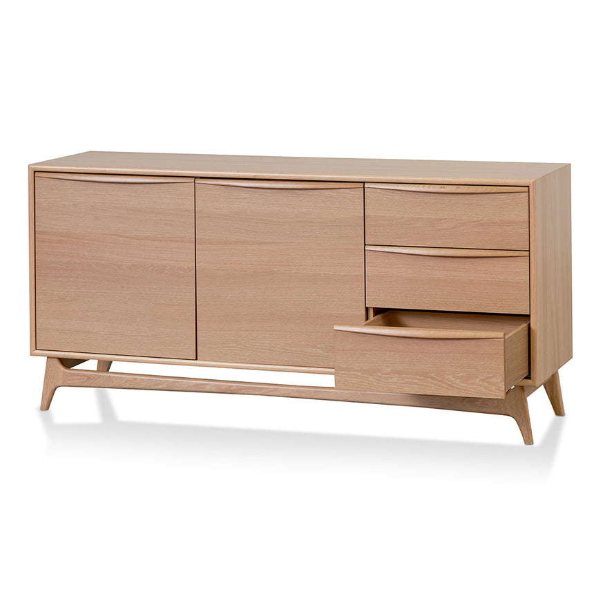Wide Sideboard Unit with Drawers - Natural Oak - View 6