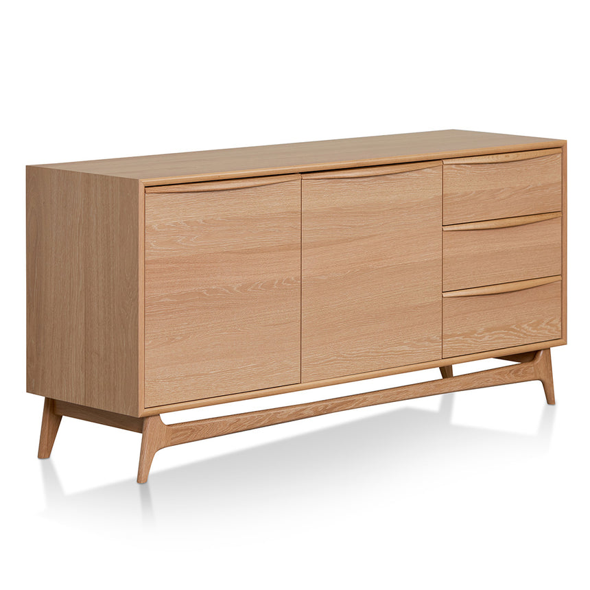 Wide Sideboard Unit with Drawers - Natural Oak - View 8