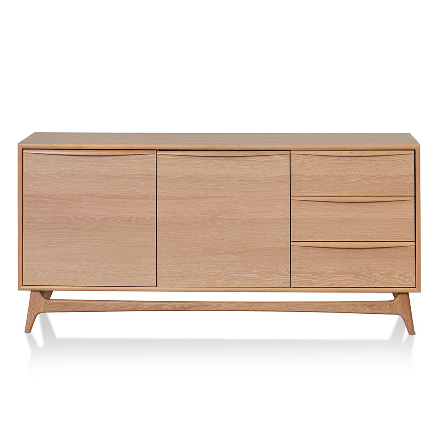 Wide Sideboard Unit with Drawers - Natural Oak - View 2
