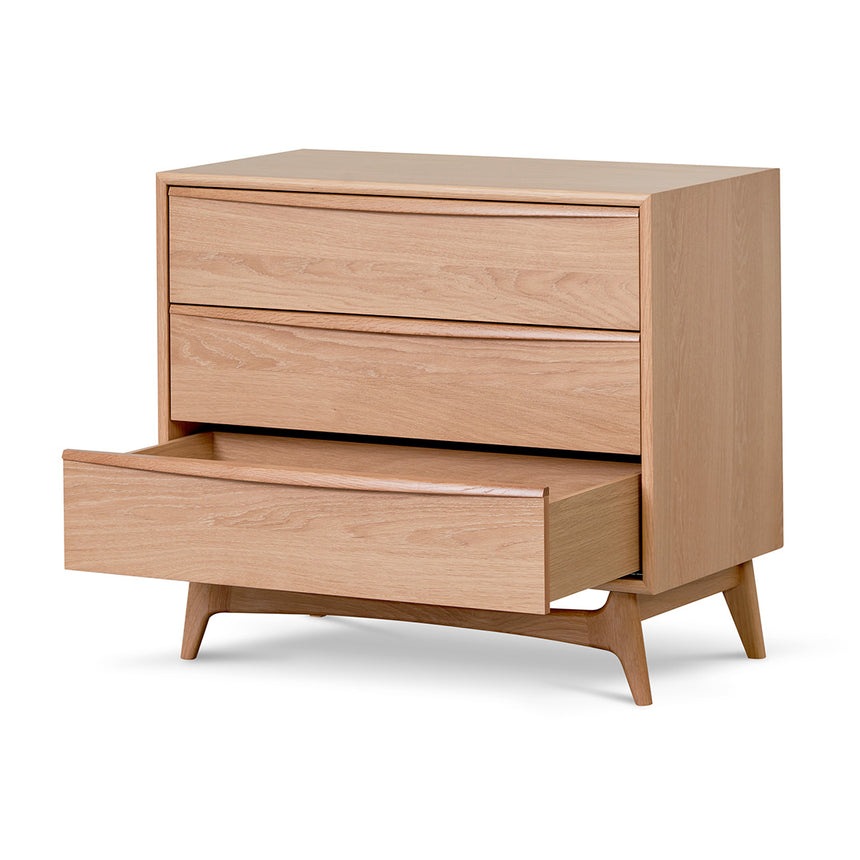 3 Drawer Chest - Natural Oak - View 5